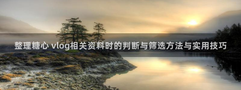 糖心vlog在线免费:整理糖心 vlog相关资料时的判断与筛选方法与实用技巧